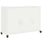 Aparador de acero blanco 100,5x39x72 cm de , Aparadores - Ref: Foro24-846685, Precio: 155,88 €, Descuento: %