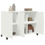 Aparador de acero blanco 100,5x39x72 cm de , Aparadores - Ref: Foro24-846685, Precio: 155,88 €, Descuento: %