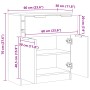 Aparador de madera de ingeniería envejecida 60x30x70 cm de , Aparadores - Ref: Foro24-856838, Precio: 75,66 €, Descuento: %