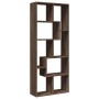 Librería divisora madera ingeniería marrón roble 67x25x161,5 cm de , Librerías y estanterías - Ref: Foro24-858081, Precio: 90...