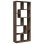 Librería divisora madera ingeniería marrón roble 67x25x161,5 cm de , Librerías y estanterías - Ref: Foro24-858081, Precio: 90...