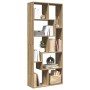 Librería divisora madera ingeniería roble artisan 67x25x161,5cm de , Librerías y estanterías - Ref: Foro24-858083, Precio: 85...