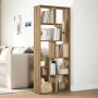 Librería divisora madera ingeniería roble artisan 67x25x161,5cm de , Librerías y estanterías - Ref: Foro24-858083, Precio: 85...
