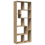 Librería divisora madera ingeniería roble artisan 67x25x161,5cm de , Librerías y estanterías - Ref: Foro24-858083, Precio: 85...