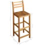 Set mesa de bar y sillas 7 piezas de madera de acacia maciza de , muebles para cocinas y comedores - Ref: Foro24-246671, Prec...