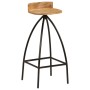 Juego de mesa alta y taburetes 5 piezas madera maciza de mango de , muebles para cocinas y comedores - Ref: Foro24-245272, Pr...