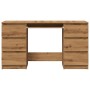 Escritorio madera de ingeniería roble artisan 140x50x77 cm de , Escritorios - Ref: Foro24-855961, Precio: 196,13 €, Descuento: %