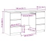 Escritorio madera de ingeniería roble artisan 140x50x77 cm de , Escritorios - Ref: Foro24-855961, Precio: 196,13 €, Descuento: %