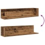 Estantes de pared 2 uds madera envejecida 75x16,5x16,5 cm de , Estantes y estanterías - Ref: Foro24-860038, Precio: 38,72 €, ...
