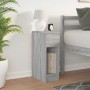 Mesilla de noche con cajón gris sonoma 20x36x60 cm de , Mesitas de noche - Ref: Foro24-858705, Precio: 45,68 €, Descuento: %