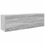 Armario de pared baño madera ingeniería gris sonoma 100x25x30cm de , Tocadores de baño - Ref: Foro24-860099, Precio: 53,99 €,...