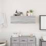 Armario de pared baño madera ingeniería gris sonoma 100x25x30cm de , Tocadores de baño - Ref: Foro24-860099, Precio: 53,99 €,...