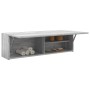 Armario de pared baño madera ingeniería gris sonoma 100x25x30cm de , Tocadores de baño - Ref: Foro24-860099, Precio: 53,99 €,...