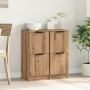Aparadores 2 uds madera ingeniería roble artisian 30x30x70 cm de , Aparadores - Ref: Foro24-856962, Precio: 74,11 €, Descuent...
