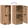Aparadores 2 uds madera ingeniería roble artisian 30x30x70 cm de , Aparadores - Ref: Foro24-856962, Precio: 74,11 €, Descuent...