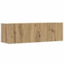 Muebles TV de pared 3 uds roble artisan 100x30x30 cm de , Muebles TV - Ref: Foro24-3329008, Precio: 189,78 €, Descuento: %