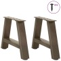 Patas de mesa de centro forma A 2uds acero 30x(30-31) cm de , Patas para mesas - Ref: Foro24-4012811, Precio: 46,78 €, Descue...