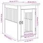 Jaula para perros madera de ingeniería madera vieja 45x62x59 cm de , Casetas para perros - Ref: Foro24-857636, Precio: 68,82 ...