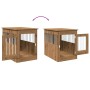 Jaula para perros madera ingeniería roble artesanal 55x80x68 cm de , Casetas para perros - Ref: Foro24-857643, Precio: 96,46 ...