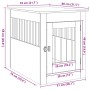 Jaula para perros madera ingeniería roble artesanal 55x80x68 cm de , Casetas para perros - Ref: Foro24-857643, Precio: 96,46 ...