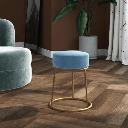 Hocker redondo azul claro terciopelo de , Taburetes y sillas plegables - Ref: Foro24-340261, Precio: 43,63 €, Descuento: %