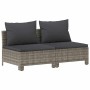Sofá de jardín de 2 plazas con cojines ratán sintético gris de , Conjuntos de jardín - Ref: Foro24-362691, Precio: 179,52 €, ...
