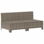 Sofá de jardín de 2 plazas con cojines ratán sintético gris de , Conjuntos de jardín - Ref: Foro24-362691, Precio: 179,52 €, ...