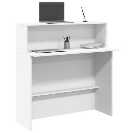 Mostrador de recepción blanco 100x50x103,5 cm madera ingeniería de , Escritorios - Ref: Foro24-859024, Precio: 149,42 €, Desc...
