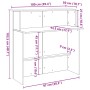 Mostrador de recepción roble artisian 100x50x103,5 cm de , Escritorios - Ref: Foro24-859032, Precio: 145,82 €, Descuento: %