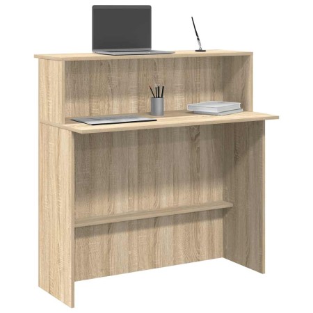 Mostrador de recepción roble sonoma 100x50x103,5 cm de , Escritorios - Ref: Foro24-859026, Precio: 133,54 €, Descuento: %
