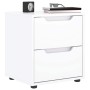 Mesilla de noche VISNES blanca 45x40x50 cm madera de ingeniería de , Mesitas de noche - Ref: Foro24-4108280, Precio: 75,33 €,...