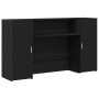 Mostrador de recepción roble negro 180x50x103,5 cm de , Escritorios - Ref: Foro24-3324206, Precio: 295,32 €, Descuento: %