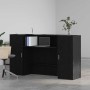 Mostrador de recepción roble negro 180x50x103,5 cm de , Escritorios - Ref: Foro24-3324206, Precio: 295,32 €, Descuento: %