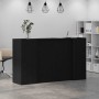 Mostrador de recepción roble negro 180x50x103,5 cm de , Escritorios - Ref: Foro24-3324206, Precio: 295,32 €, Descuento: %
