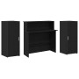 Mostrador de recepción roble negro 180x50x103,5 cm de , Escritorios - Ref: Foro24-3324206, Precio: 295,32 €, Descuento: %