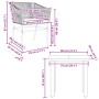 Juego comedor jardín 3 pzas cojines ratán sintético vidrio gris de , Conjuntos de jardín - Ref: Foro24-3334625, Precio: 234,6...