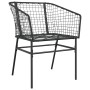 Muebles de jardín 3 piezas ratán sintético vidrio negro de , Conjuntos de jardín - Ref: Foro24-3334485, Precio: 194,46 €, Des...