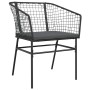 Juego de comedor jardín 5 piezas cojines ratán sintético negro de , Conjuntos de jardín - Ref: Foro24-3334502, Precio: 311,91...
