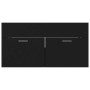 Juego de muebles de baño madera de ingeniería negro de vidaXL, Muebles de baño - Ref: Foro24-3071064, Precio: 218,91 €, Descu...