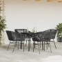 Juego de comedor jardín 5 piezas cojines ratán sintético negro de , Conjuntos de jardín - Ref: Foro24-3334514, Precio: 365,76...