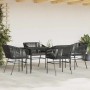 Juego de comedor jardín 5 piezas cojines ratán sintético negro de , Conjuntos de jardín - Ref: Foro24-3334516, Precio: 407,59...