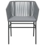 Juego comedor jardín 5 pzas cojines ratán sintético vidrio gris de , Conjuntos de jardín - Ref: Foro24-3334528, Precio: 386,1...