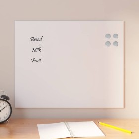 Pizarra magnética de pared vidrio templado blanco 50x40 cm de , Pizarras blancas - Ref: Foro24-4008631, Precio: 24,38 €, Desc...