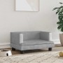 Cama para perros de terciopelo gris claro 60x40x30 cm de , Camas para perros - Ref: Foro24-171907, Precio: 68,74 €, Descuento: %