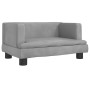 Cama para perros de terciopelo gris claro 60x40x30 cm de , Camas para perros - Ref: Foro24-171907, Precio: 68,74 €, Descuento: %
