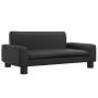Cama para perros de cuero sintético negra 70x45x30 cm de , Camas para perros - Ref: Foro24-171863, Precio: 79,90 €, Descuento: %