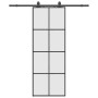 Puerta corredera con juego herrajes negro 76x205 cm ESG vidrio de , Puertas - Ref: Foro24-3375803, Precio: 251,39 €, Descuent...