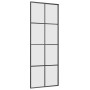 Puerta corredera con juego herrajes negro 76x205 cm ESG vidrio de , Puertas - Ref: Foro24-3375803, Precio: 251,39 €, Descuent...