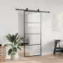 Puerta corredera con set herrajes negro 90x205 cm vidrio ESG de , Puertas - Ref: Foro24-3375798, Precio: 267,46 €, Descuento: %