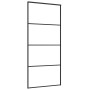 Puerta corredera con set herrajes negro 90x205 cm vidrio ESG de , Puertas - Ref: Foro24-3375798, Precio: 267,46 €, Descuento: %